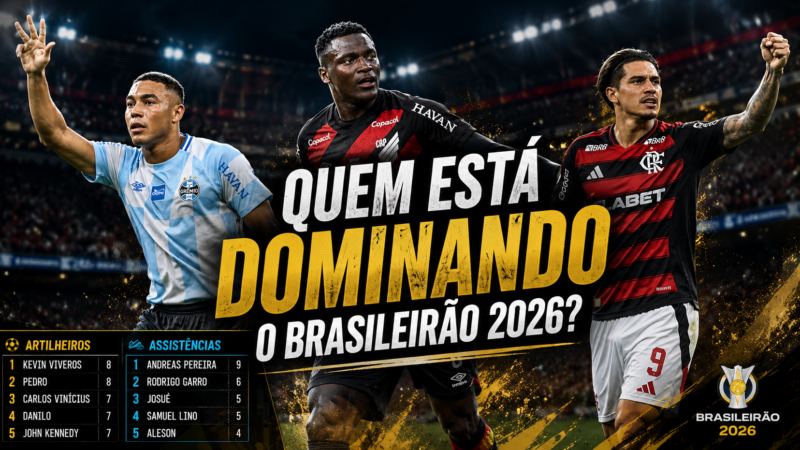 Os caras que estão destruindo o Brasileirão 2026: artilheiros, assistências e os números que mais impressionam até agora