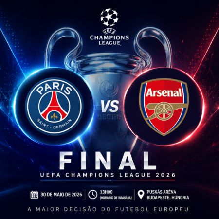 PSG x Arsenal: a grande final da Champions 2026